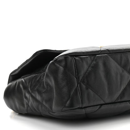 Chanel Lambskin Quilted Large Chanel 19 Flap Black 8 of 9