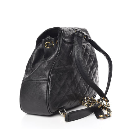 Chanel Caviar Quilted CC Backpack Black 3 of 14