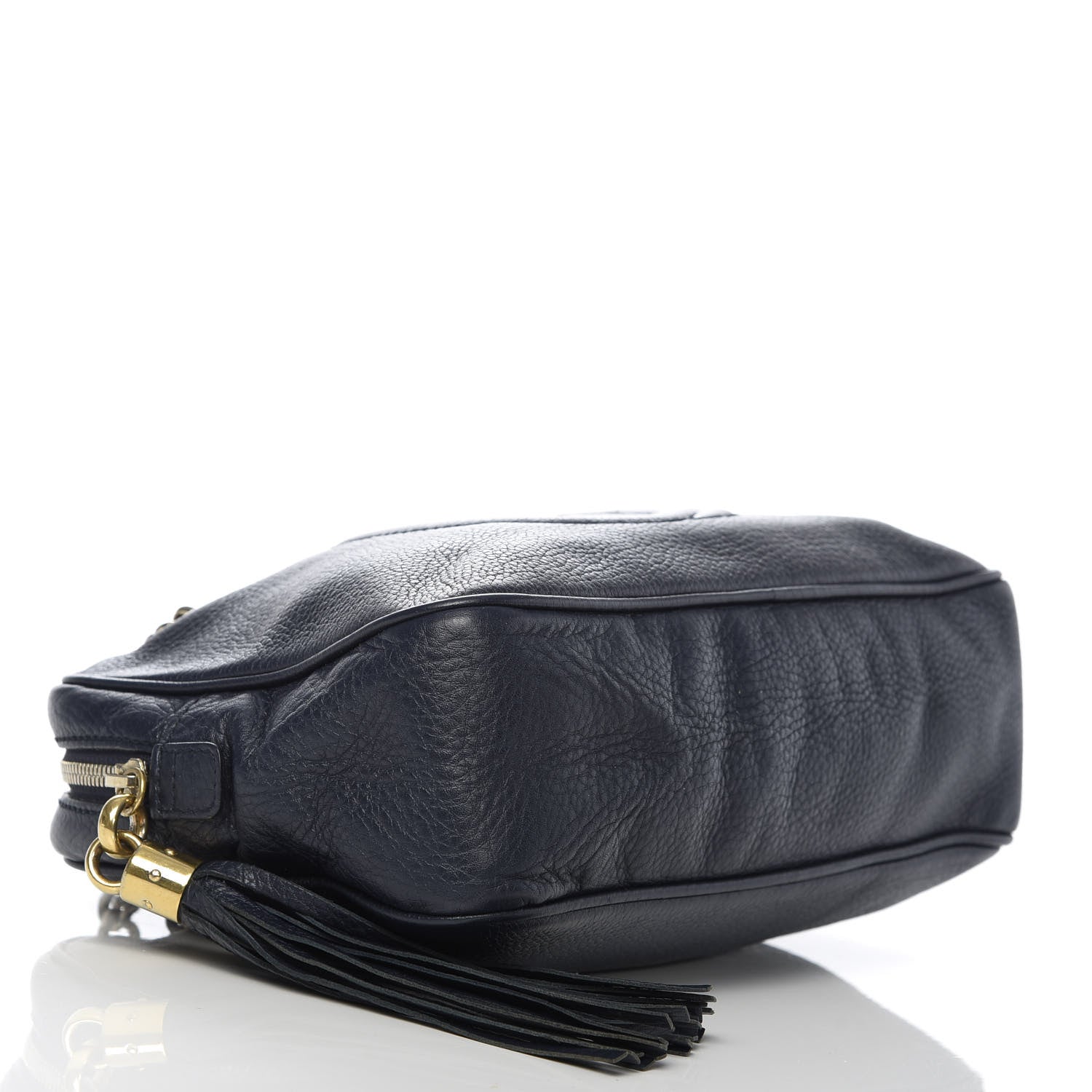 Gucci Pebbled Calfskin Small Soho Bowler Blue 4 of 12