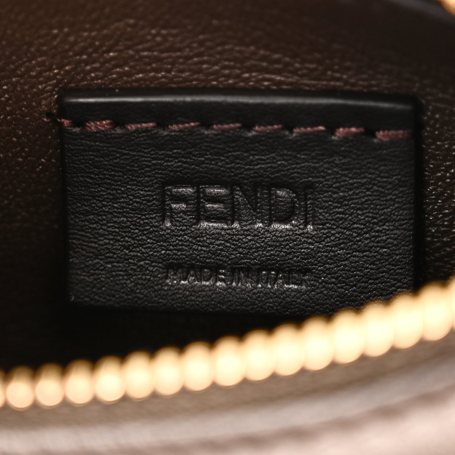 Fendi Vitello Grace New Matte Nano Fendigraphy Hobo Charm Dark Coffee 6 of 10