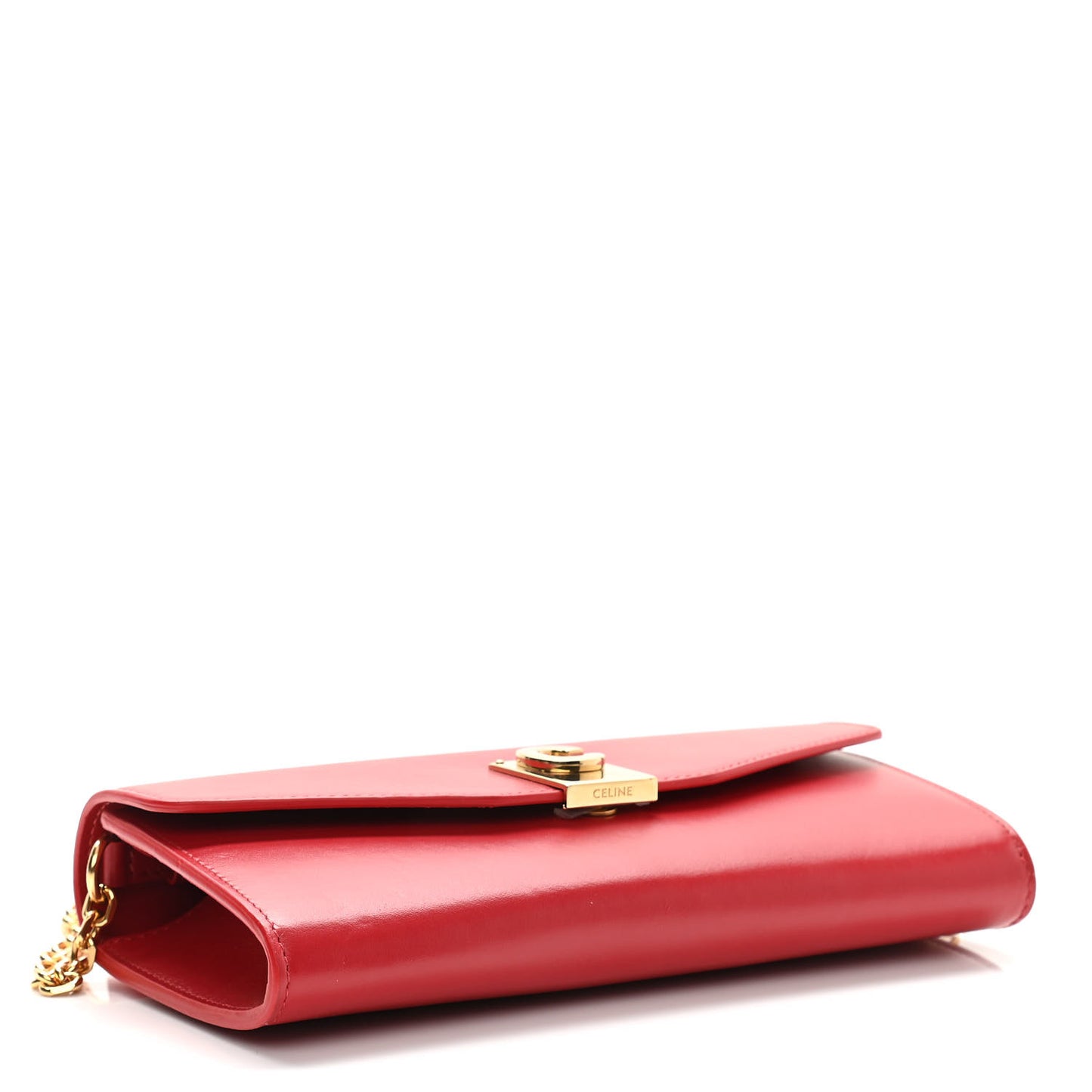 Calfskin C Wallet On Chain Bag Red