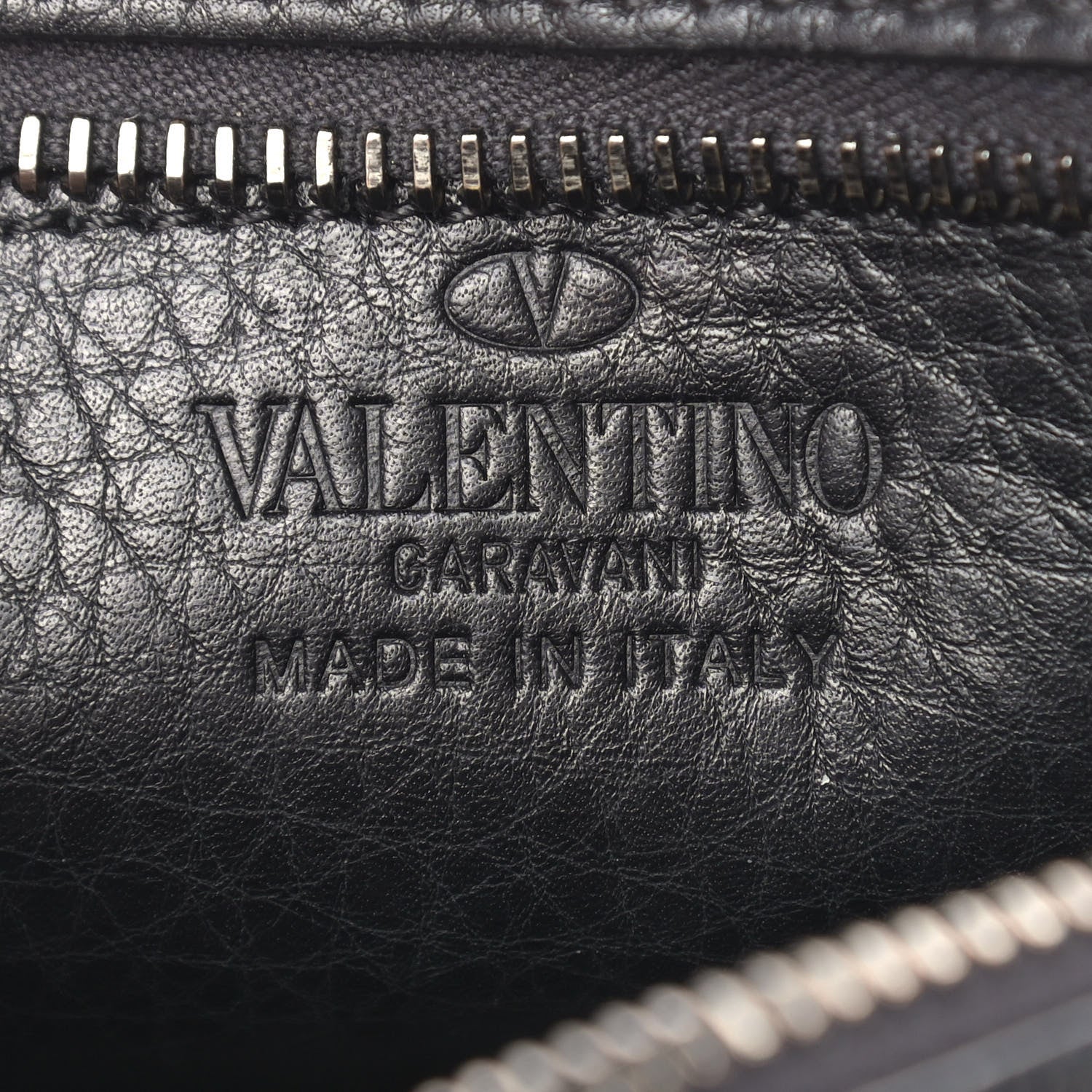 Valentino Garavani Calfskin Small Rockstud Rolling Chain Camera Crossbody Bag Black 5 of 11