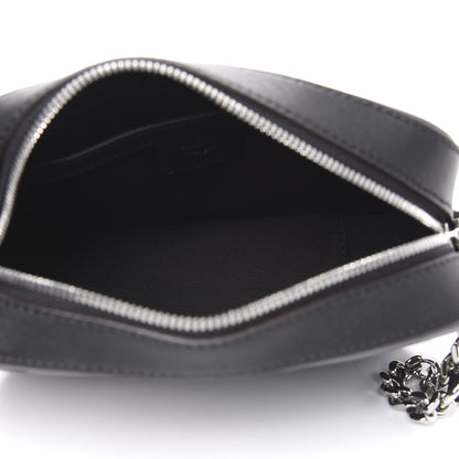 MCM Calfskin Ottomar Monogram Klara Crossbody Bag Black 5 of 9