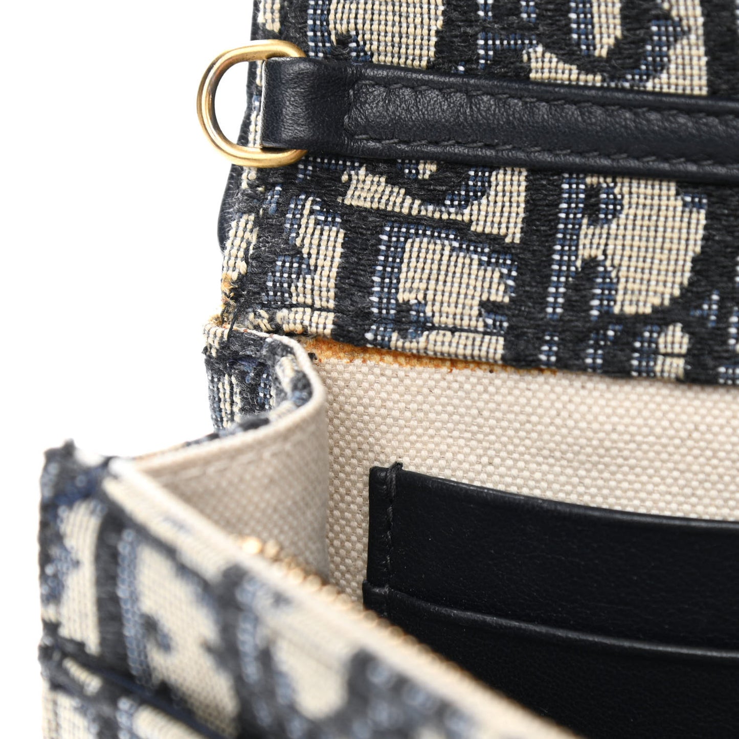 Oblique Saddle Chain Pouch Blue