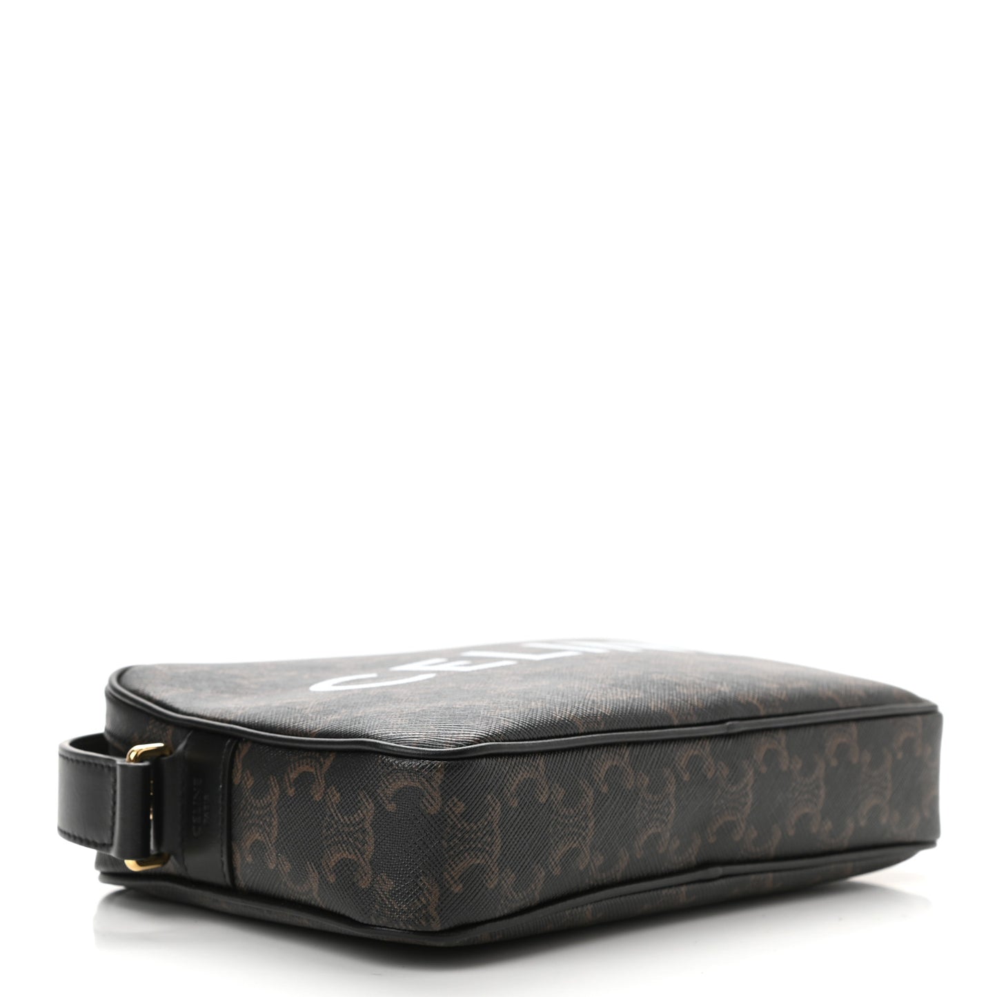 Triomphe Canvas Medium Messenger Bag Black