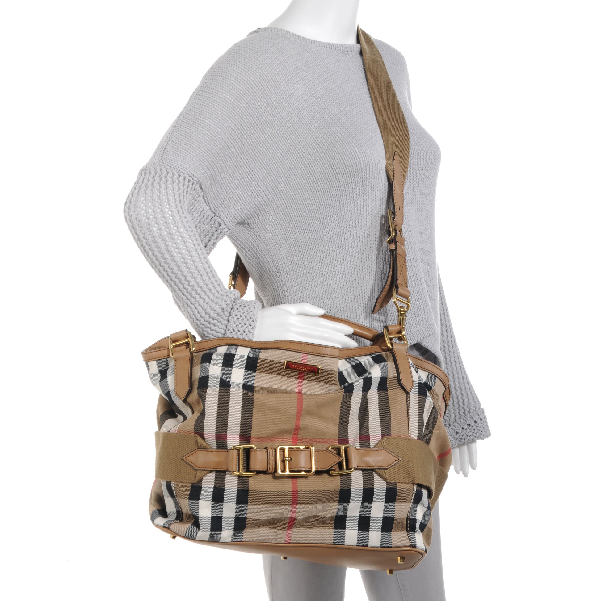 Burberry House Check Sheldon Tote 2 of 10