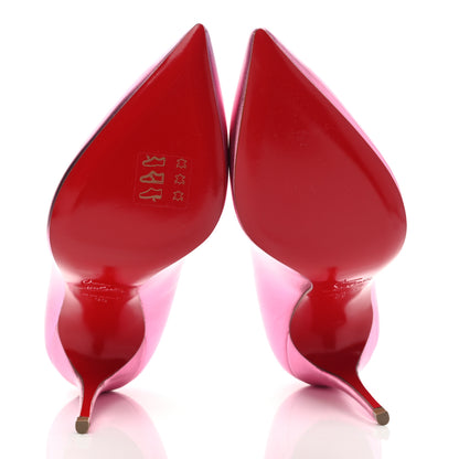 Christian Louboutin Metallic Patent Hot Chick 100 Pumps 35 Pink 5 of 8