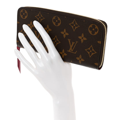 Louis Vuitton Monogram Clemence Wallet Fuchsia 2 of 7