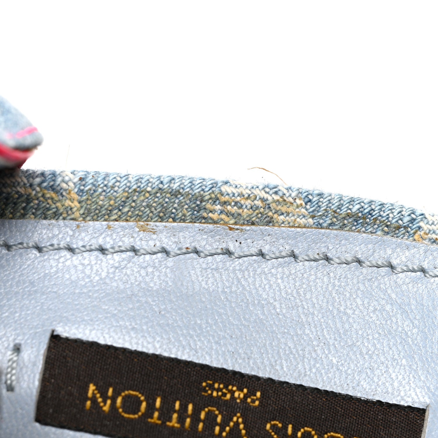 Louis Vuitton Denim Monogram Espadrille Wedge Sandals 39 Blue 11 of 11