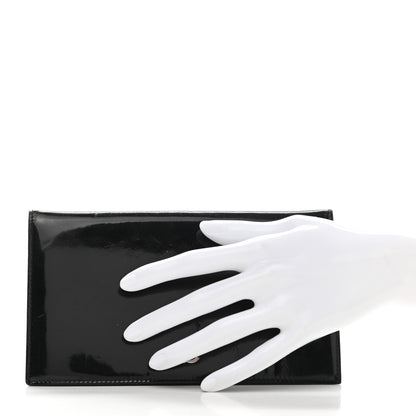 Chanel Patent CC Yen Wallet Black 2 of 9