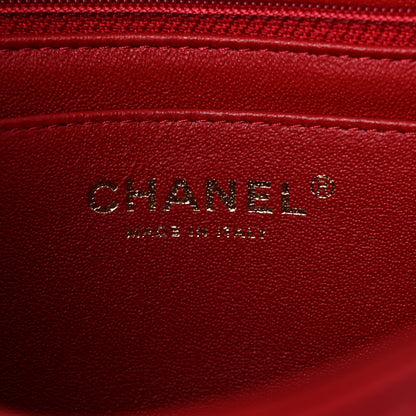 Chanel Lambskin Quilted Mini Rectangular Flap Red 6 of 12