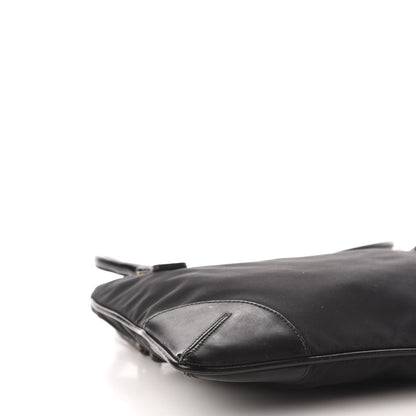 Prada Tessuto Nylon Soft Calf Shoulder Bag Black 8 of 12