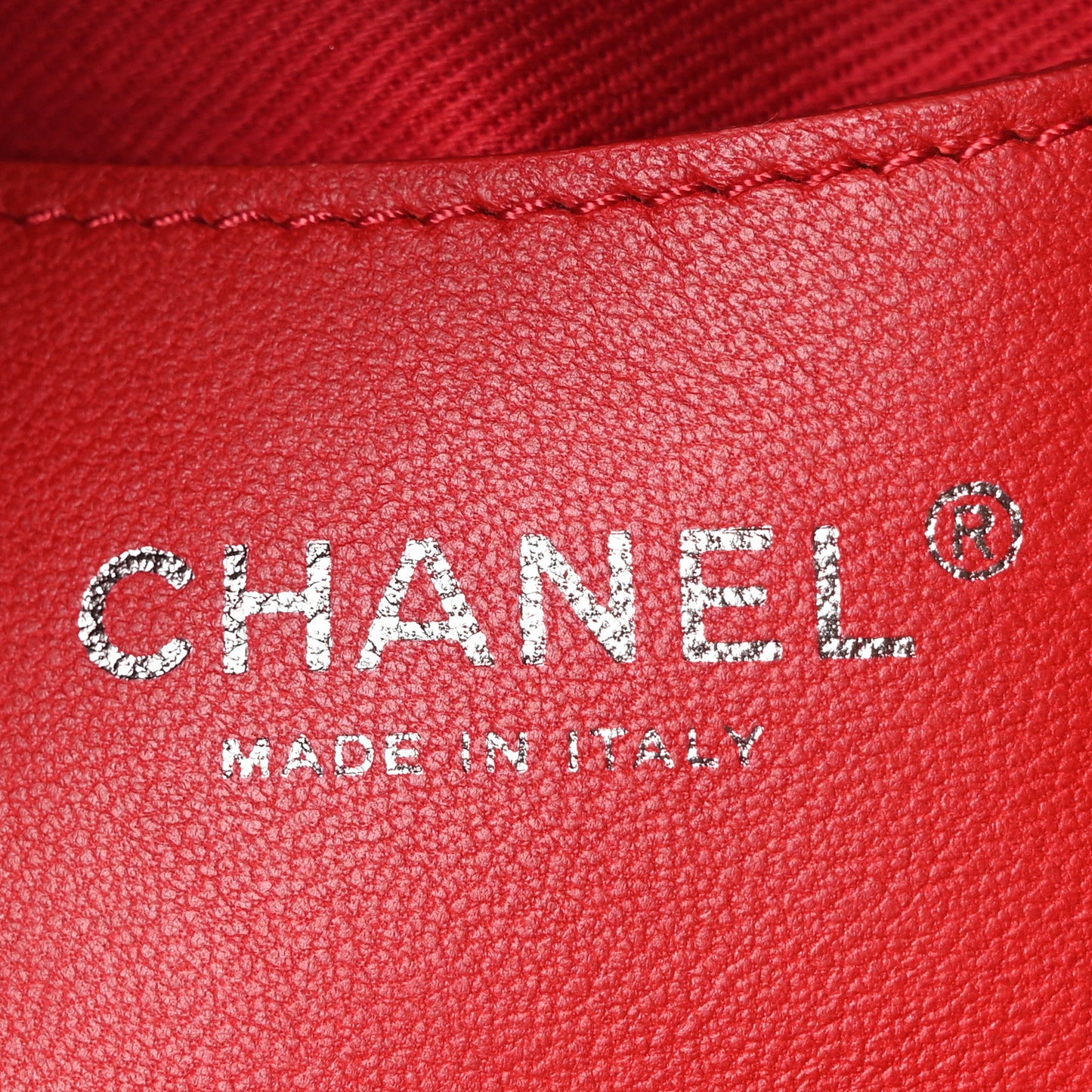 Patent Quilted Large Just Mademoiselle Bowling Bag Red