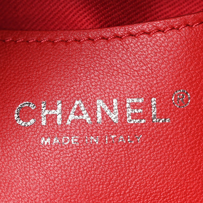 Chanel Patent Quilted Large Just Mademoiselle Bowling Bag Red 11 of 19