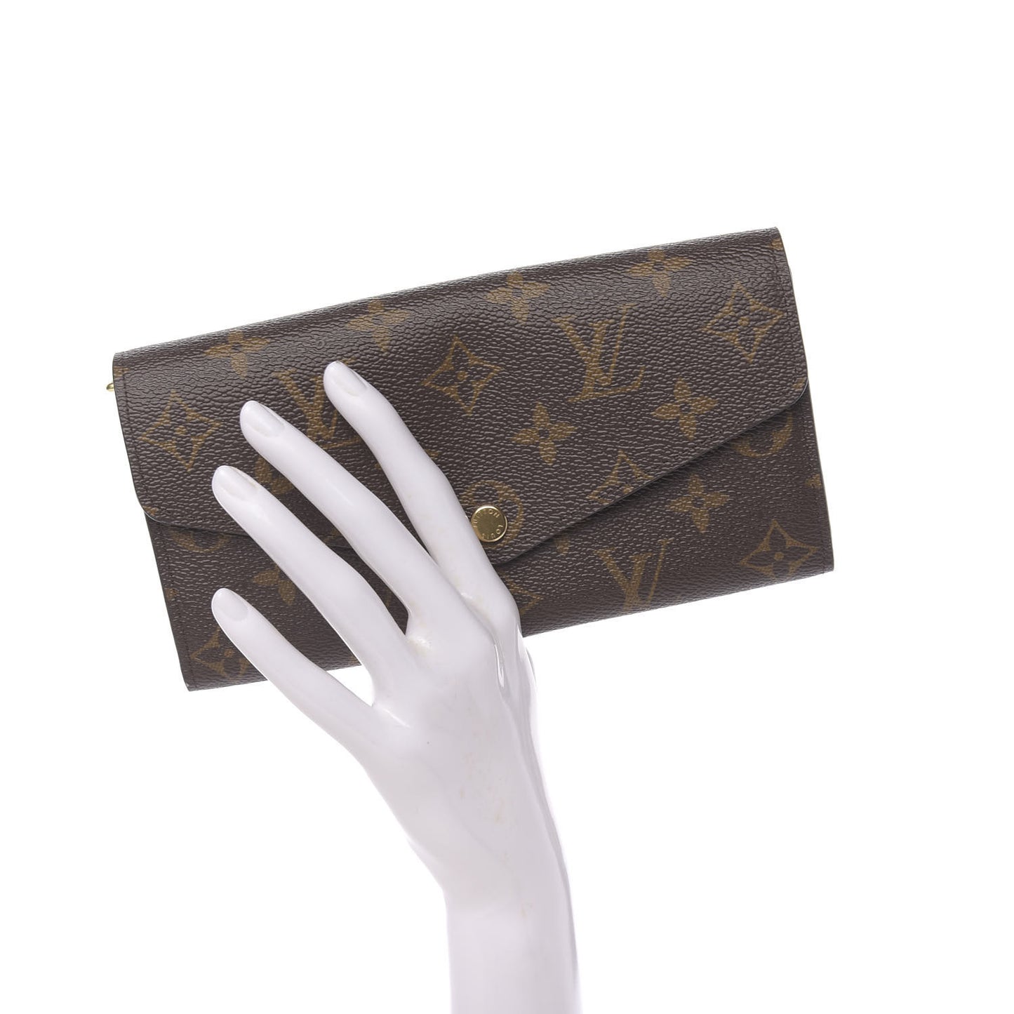 Monogram Sarah Wallet NM Coquelicot