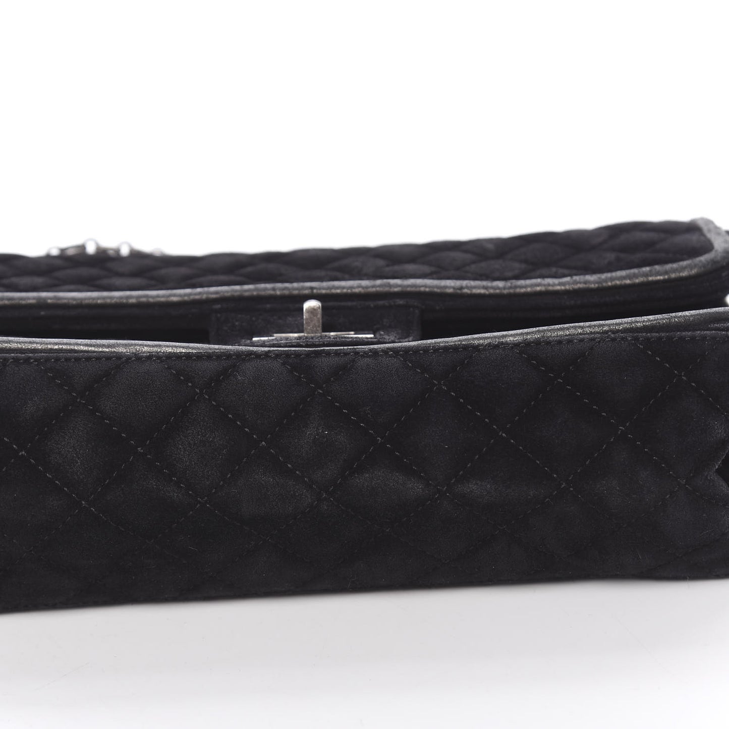 Suede Quilted 2.55 Reissue 225 Flap Black