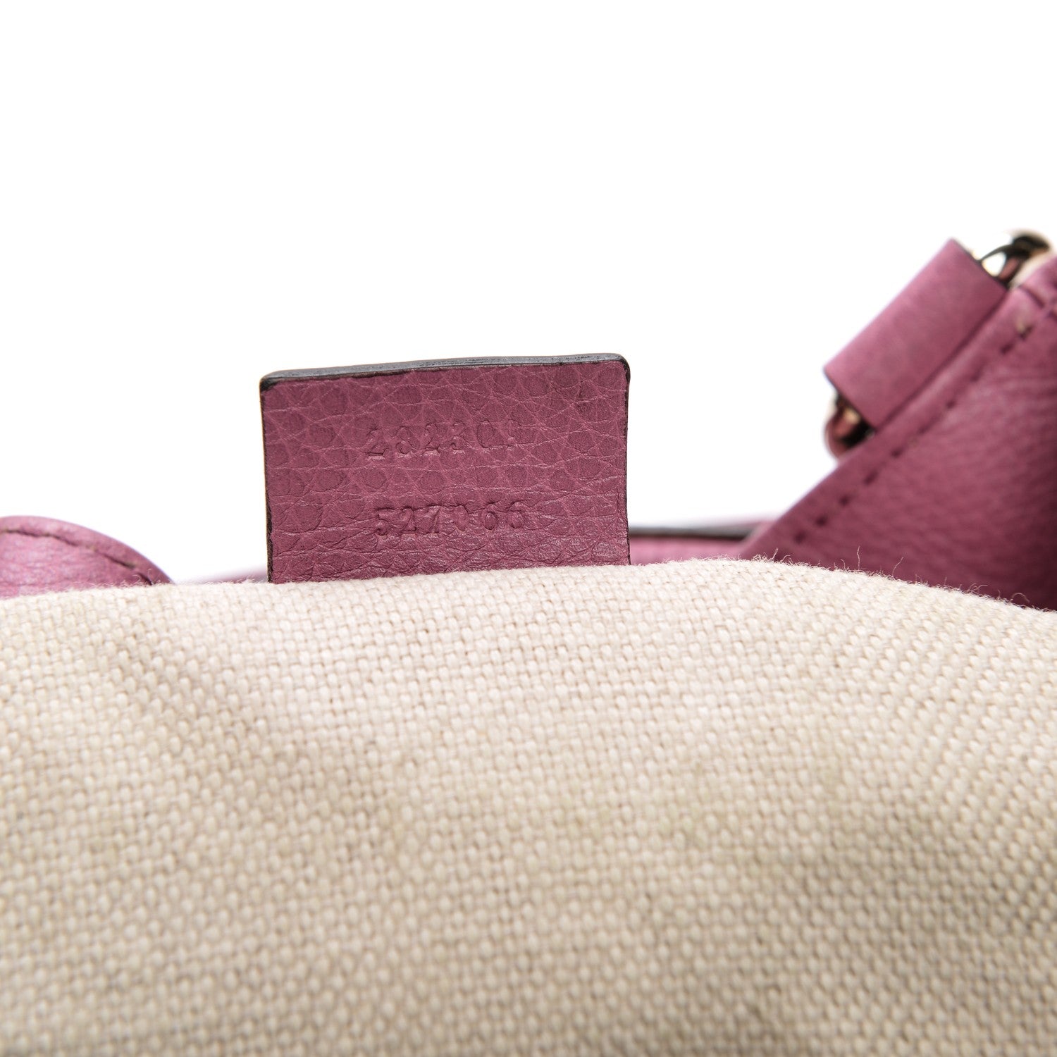 Gucci Pebbled Calfskin Medium Soho Shoulder Bag Fresia Rose 7 of 8