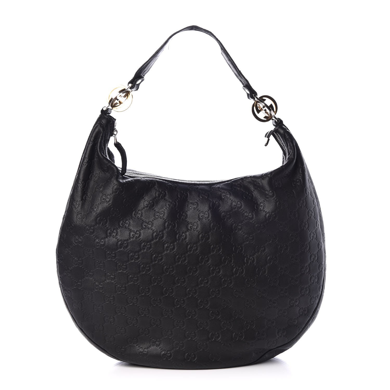 Gucci Guccissima Large GG Twins Hobo Black 1 of 13