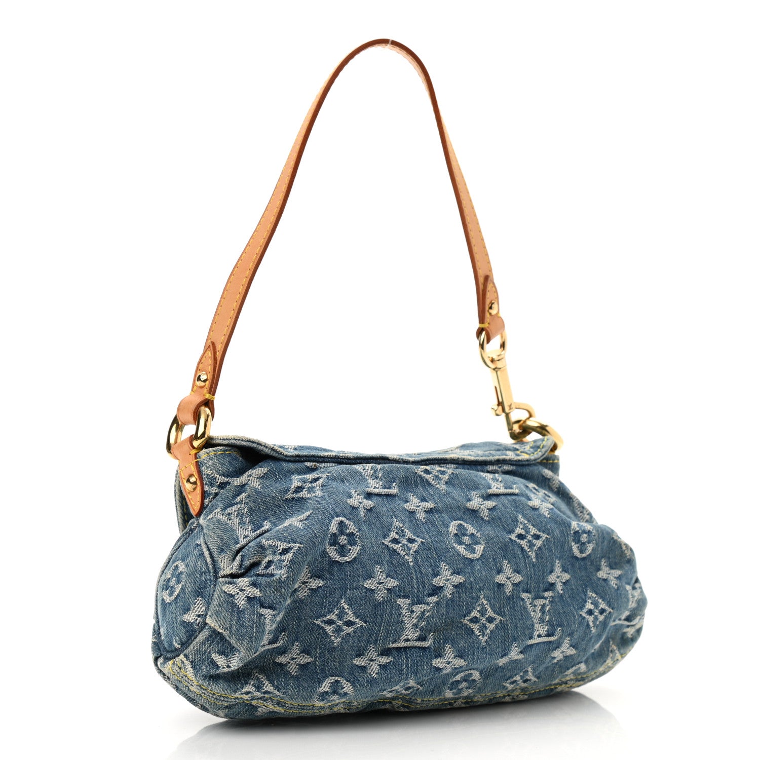 Louis Vuitton Monogram Denim Mini Pleaty Blue 3 of 10