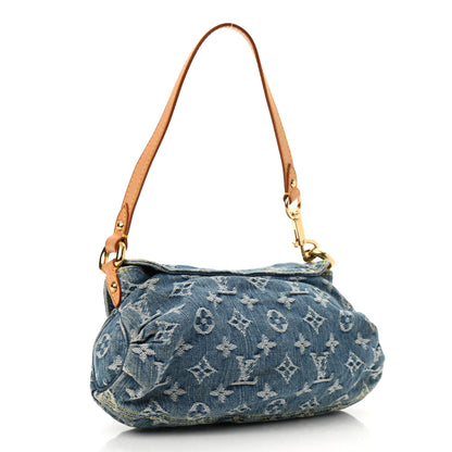 Louis Vuitton Monogram Denim Mini Pleaty Blue 3 of 10