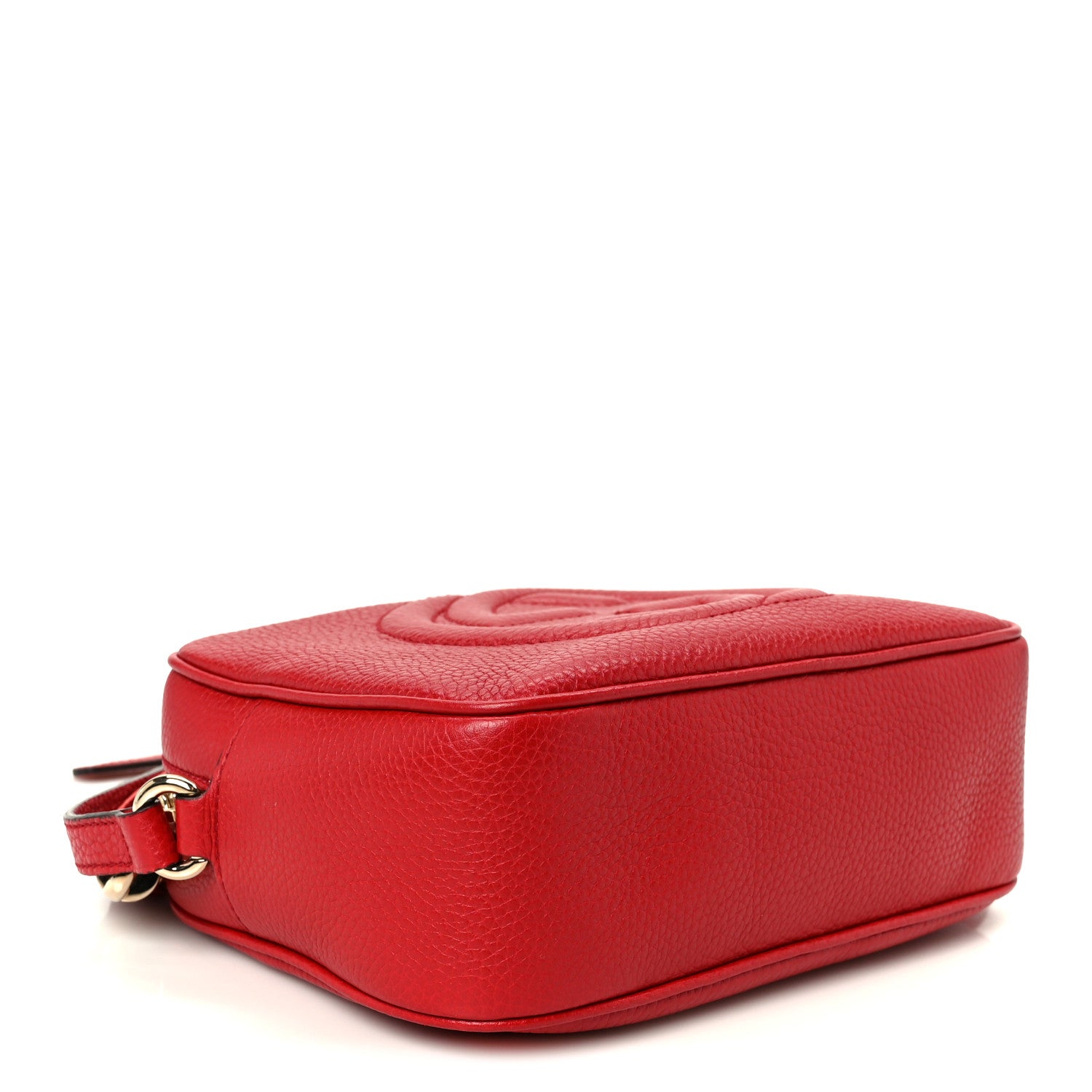 Gucci Pebbled Calfskin Small Soho Disco Bag Vibrant Red 3 of 10