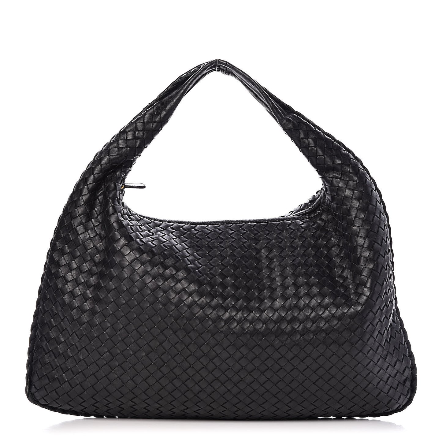 Nappa Intrecciato Large Veneta Hobo Black