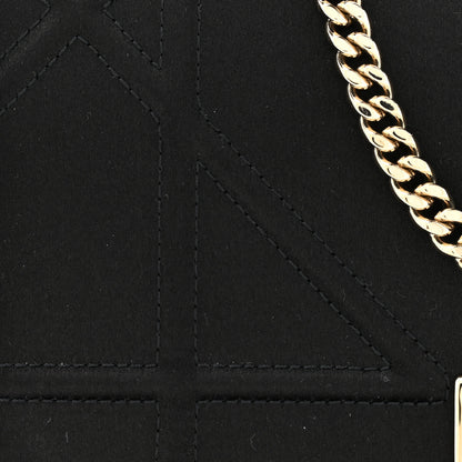 Christian Dior Satin Diorama Wallet on Chain Pouch Black 8 of 10