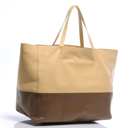 Celine Lambskin Horizontal Bi-Color Cabas Butter 3 of 8