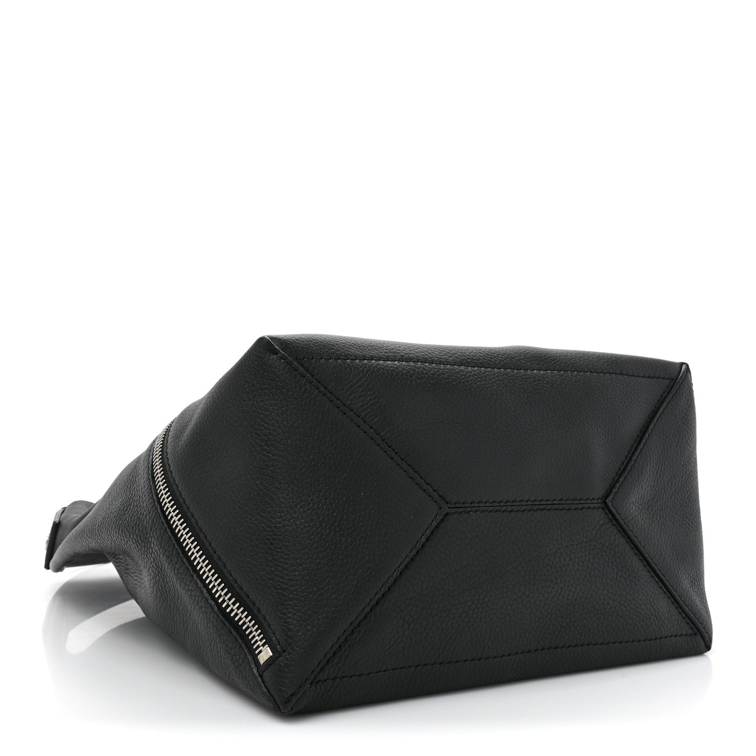 Proenza Schouler Pebbled Calfskin Medium Zip Hobo Black 4 of 8