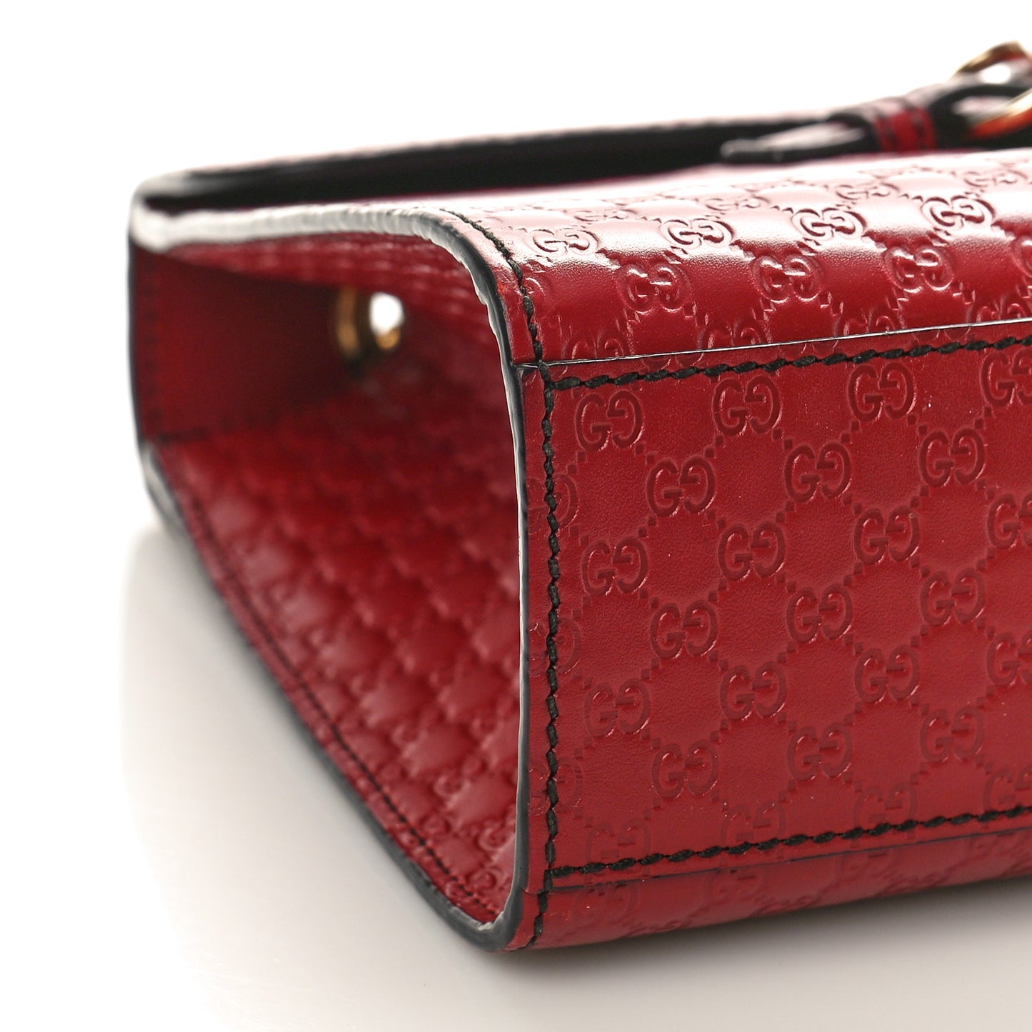 Microguccissima Medium Emily Chain Shoulder Bag Red