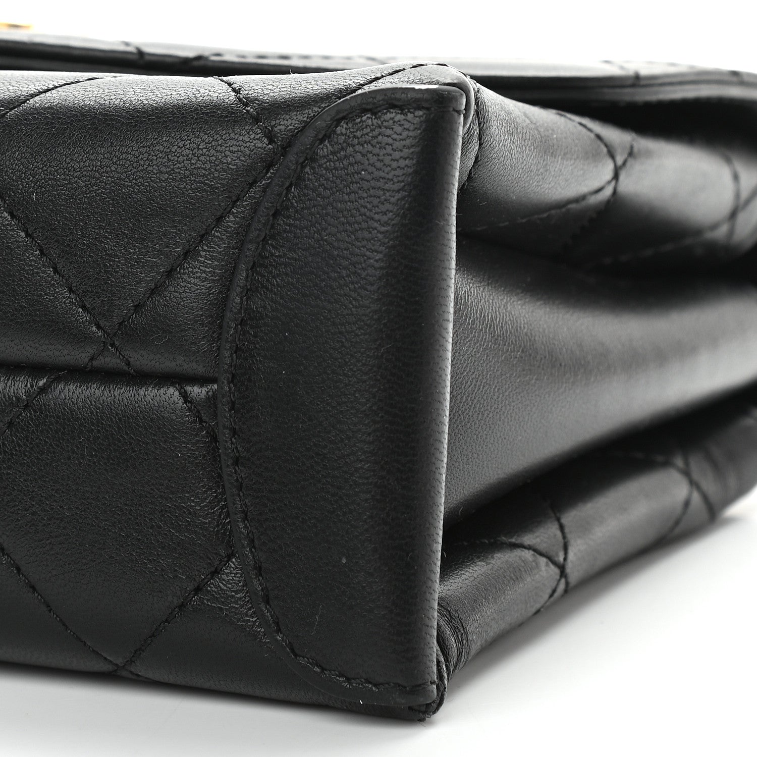 Chanel Lambskin Quilted Mini Trendy Spirit Top Handle Flap Black 6 of 10