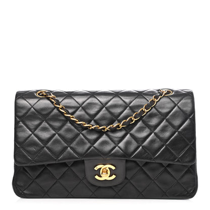 Chanel Lambskin Quilted Medium Double Flap Black 1 of 4
