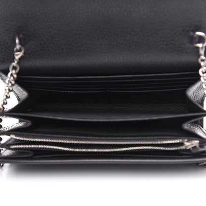 Gucci Calfskin Mini Dionysus Chain Wallet Black 5 of 10