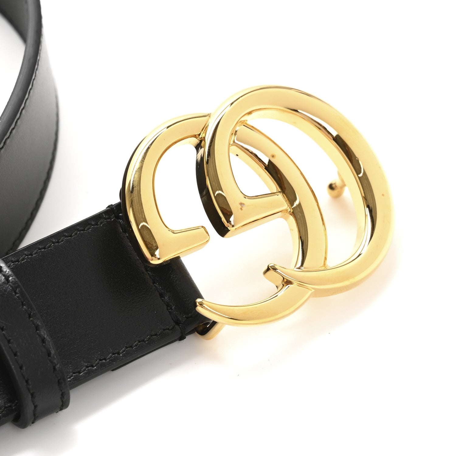 Gucci Calfskin Double G 30mm Belt 80 32 Black 6 of 7