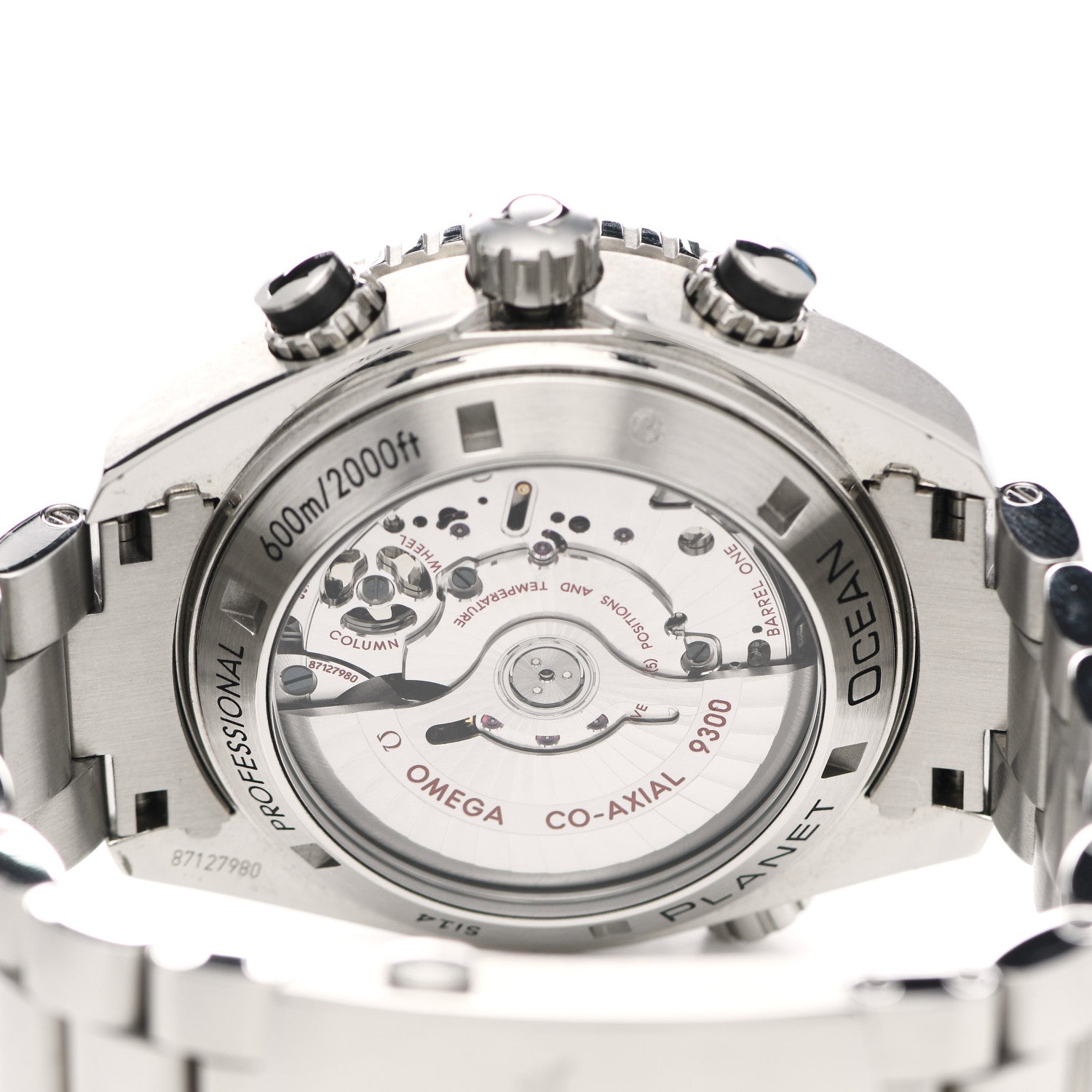 Omega Stainless Steel 46mm Seamaster Planet Ocean Chronograph Automatic Watch Black 232.32.46.51.01.003 4 of 5