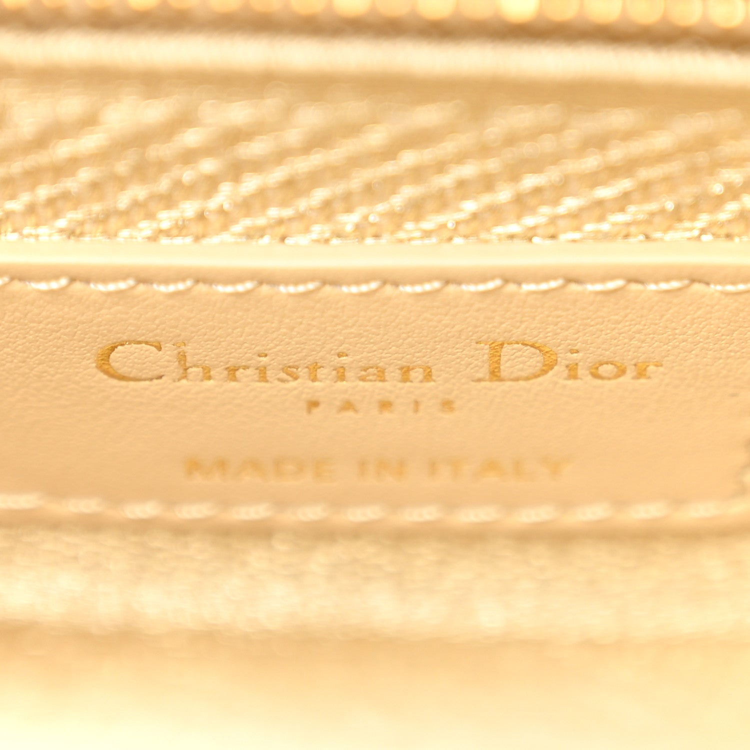 Christian Dior Canvas Embroidered 3D Macrame D-Lace Butterfly Medium Lady D-Lite Gold 6 of 11