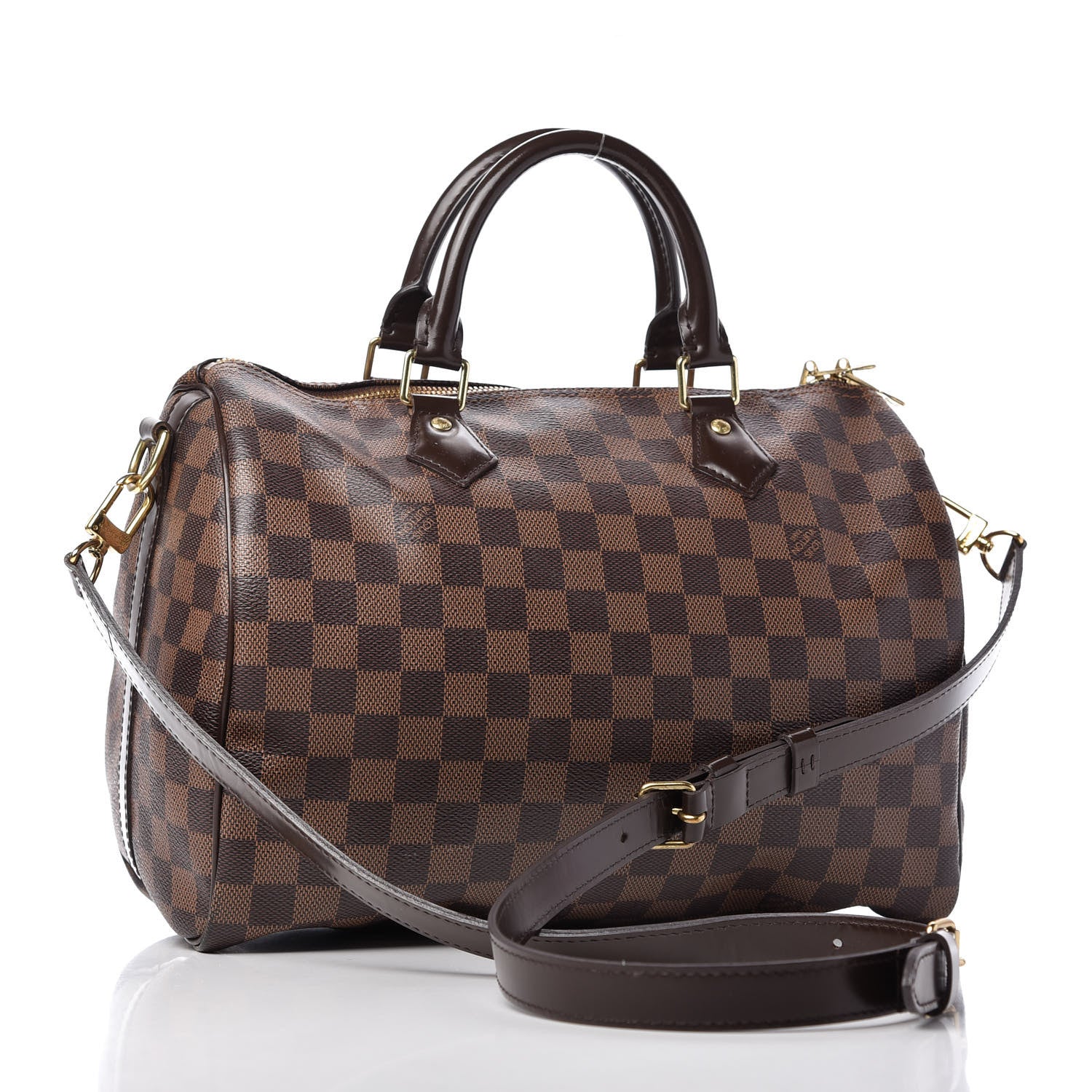 Louis Vuitton Damier Ebene Speedy Bandouliere 30 3 of 10