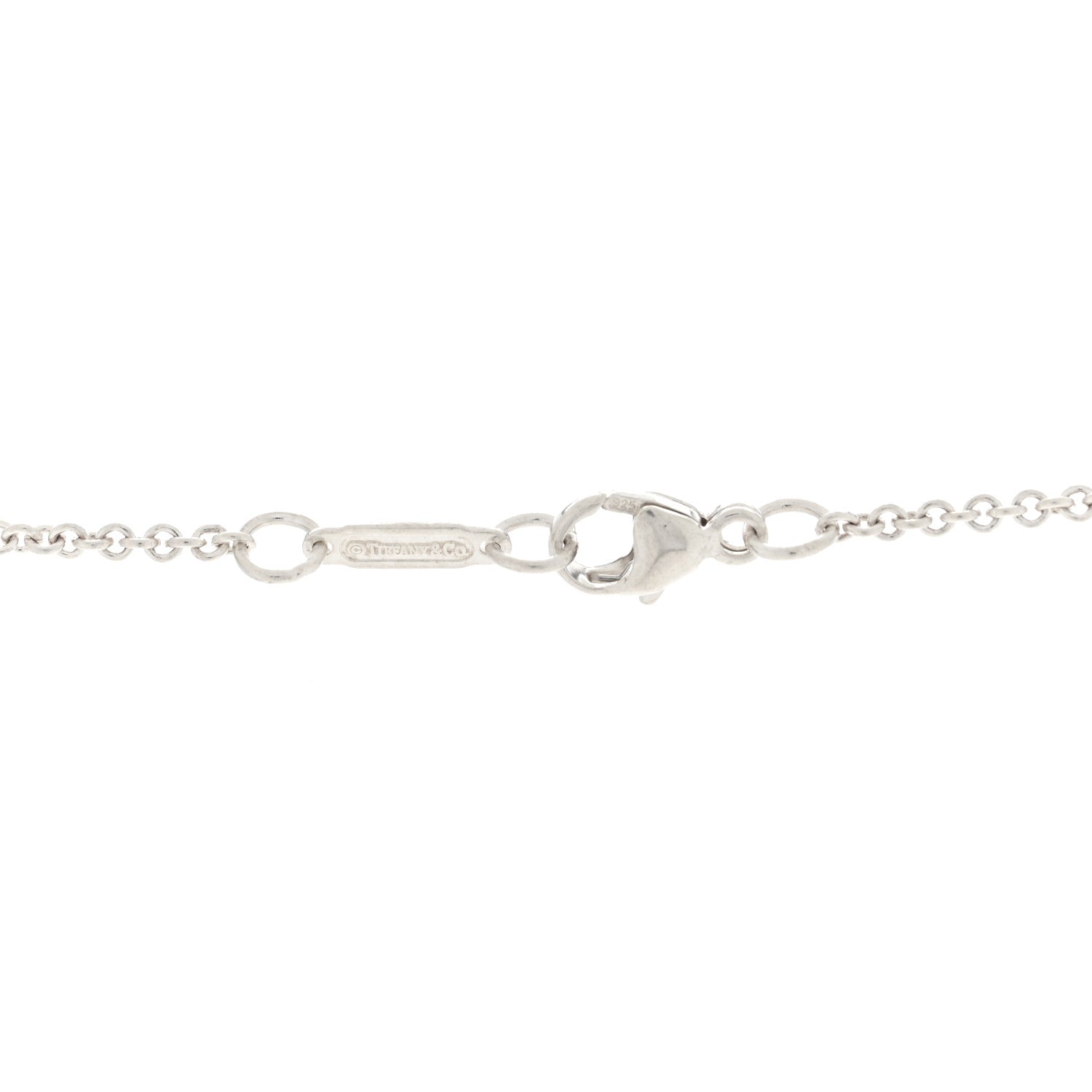Tiffany Sterling Silver 27mm Elsa Peretti Open Heart Pendant Necklace 5 of 5