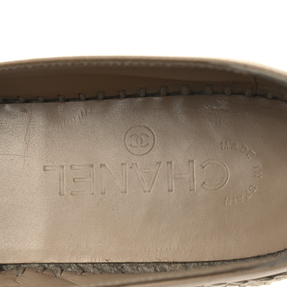 Chanel Lambskin CC Espadrilles 39 Beige Black 9 of 15