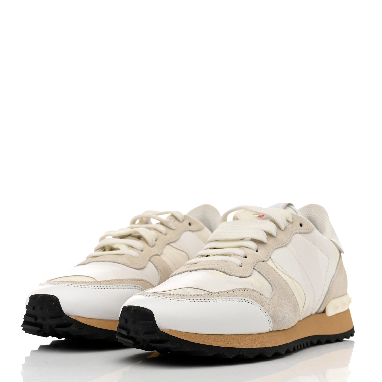 Valentino Garavani Fabric Suede Rockrunner Sneakers 39 White 3 of 8
