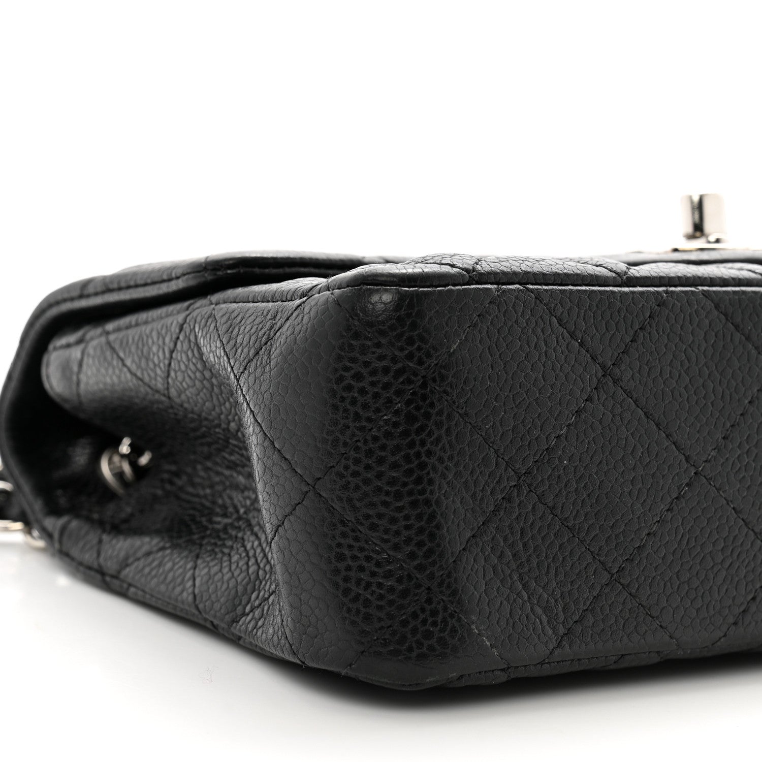Chanel Caviar Quilted Mini Rectangular Flap Black 9 of 10
