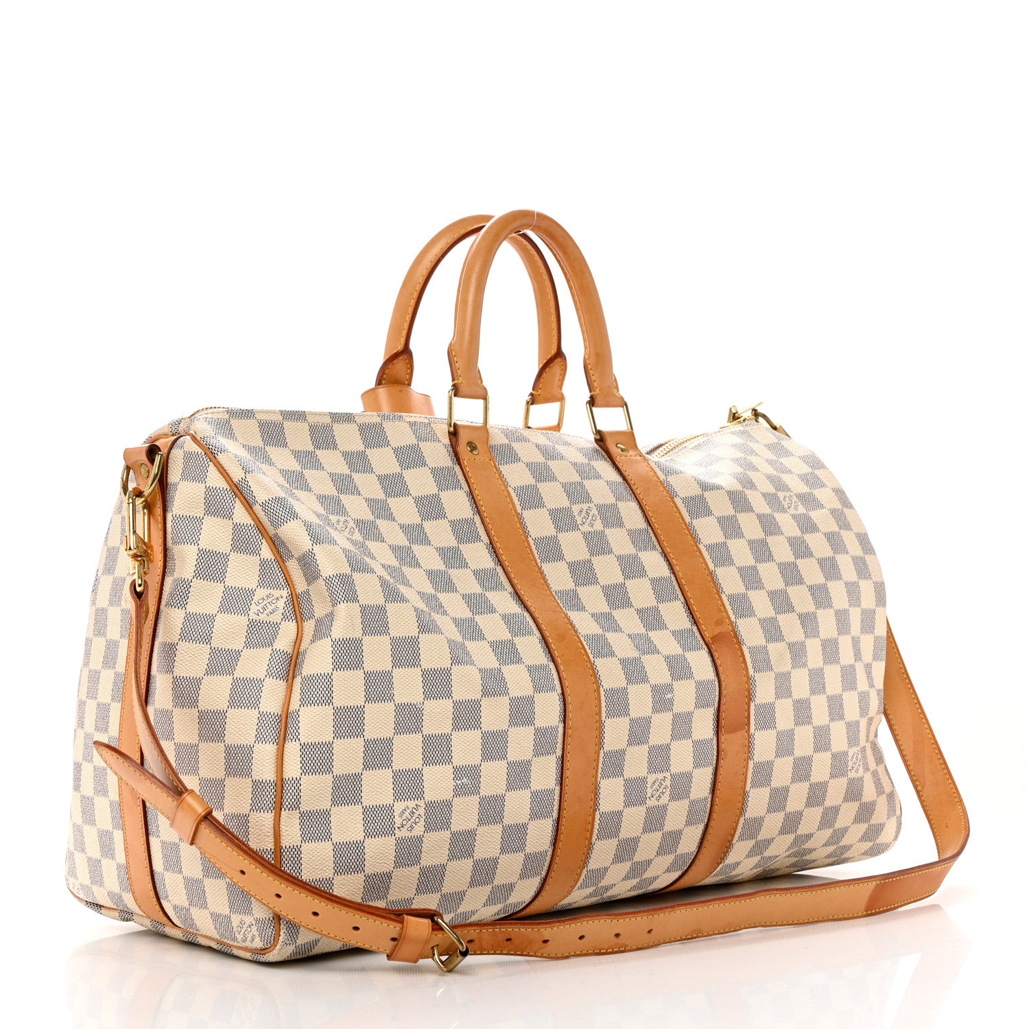 Louis Vuitton Damier Azur Keepall Bandouliere 45 2 of 13