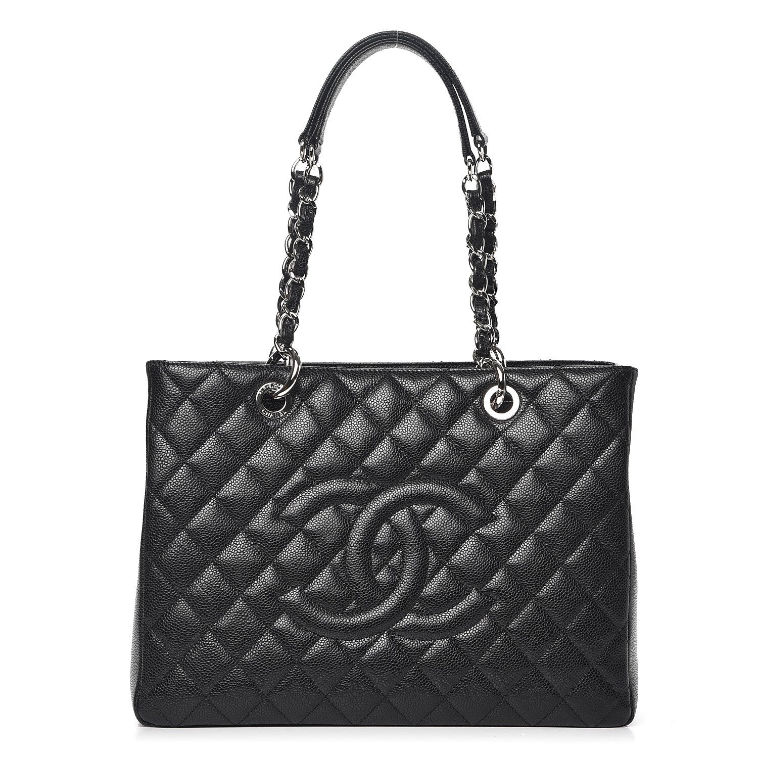 Chanel Caviar Quilted Grand Shopping Tote GST Black 1 of 8