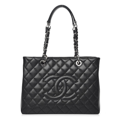 Chanel Caviar Quilted Grand Shopping Tote GST Black 1 of 8