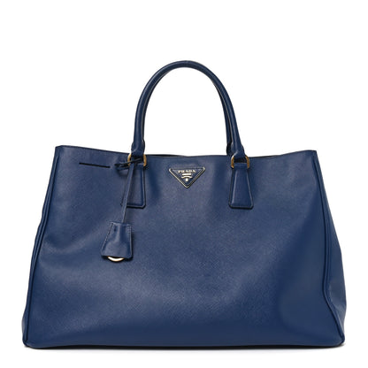 Prada Saffiano Large Galleria Double Zip Tote Bluette 1 of 9