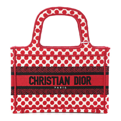 Christian Dior Canvas DiorAmour Dots Mini Book Tote Red 1 of 9