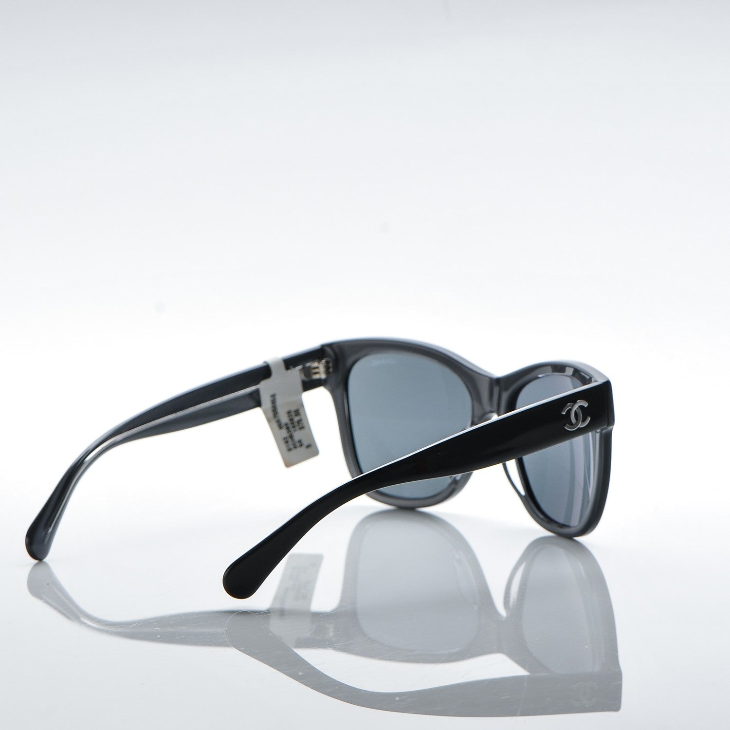 Chanel Acetate Square Sunglasses 5380 Black Blue 4 of 8