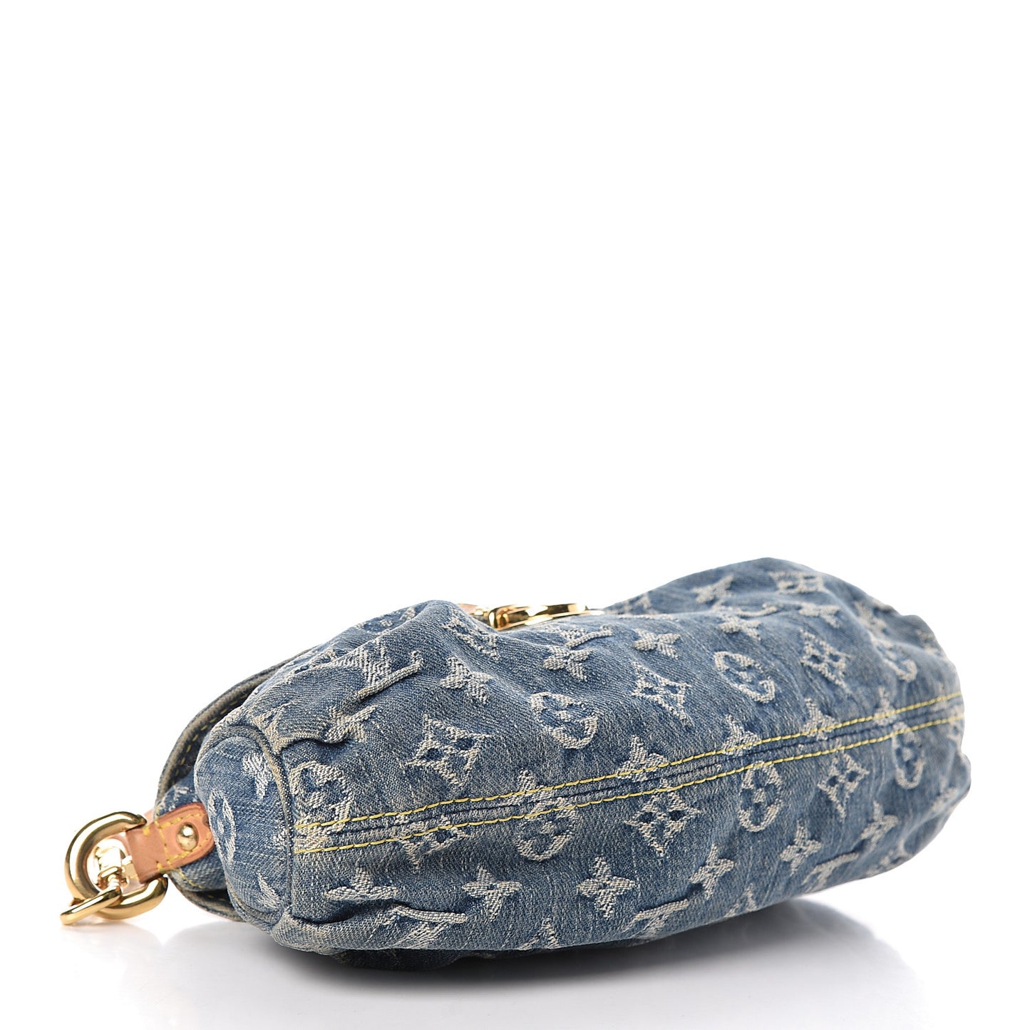 Monogram Denim Mini Pleaty Blue