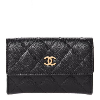Chanel Caviar Quilted Flap Card Holder Black 1 of 9