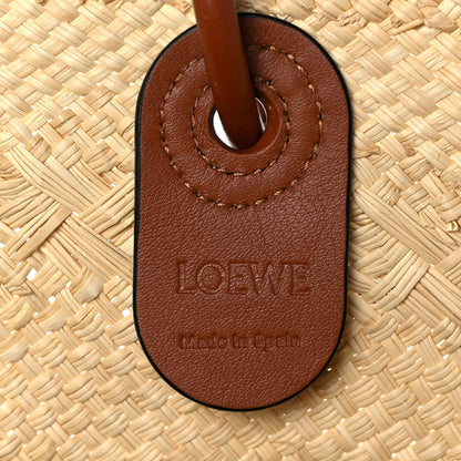 Loewe Iraca Palm Calfskin Medium Anagram Basket Bag Natural Tan 6 of 8